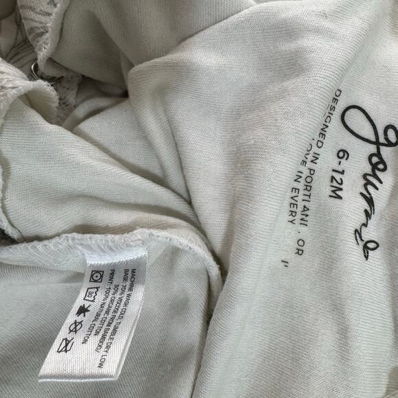 Goumi Coastal Zipper Jumpsuit Convertible Sleeper Size 6-12 Months - Picture 5 of 6